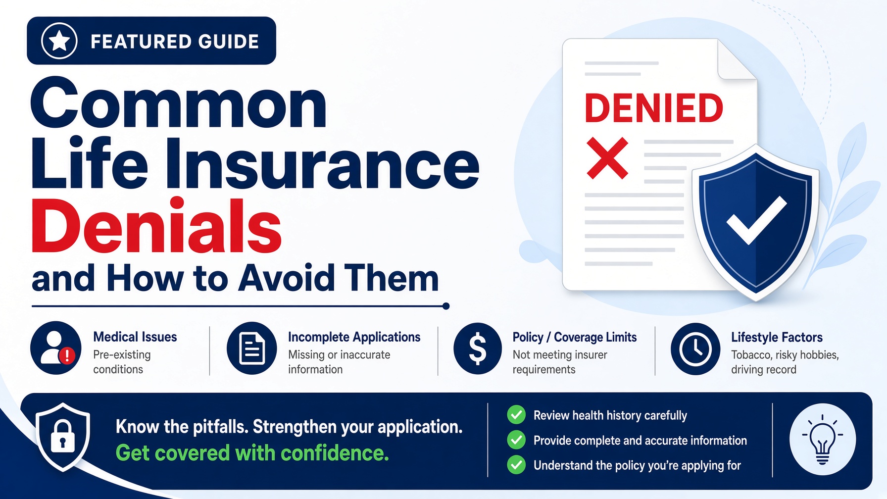Common Life Insurance Denials and How to Avoid Them